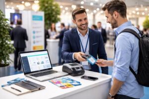 découvrez notre kit pc portable spécialement conçu pour les salons professionnels, idéal pour scanner les badges et qualifier efficacement vos leads.