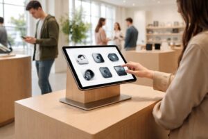 découvrez comment utiliser l'ipad comme borne catalogue en point de vente pour faciliter la conversion sans besoin de vendeur, améliorant ainsi l'expérience client et boostant les ventes.