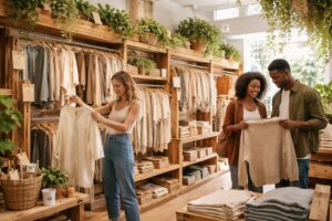 découvrez comment le merchandising de vêtements durables allie éthique et rentabilité, en valorisant des produits respectueux de l'environnement tout en satisfaisant les consommateurs.
